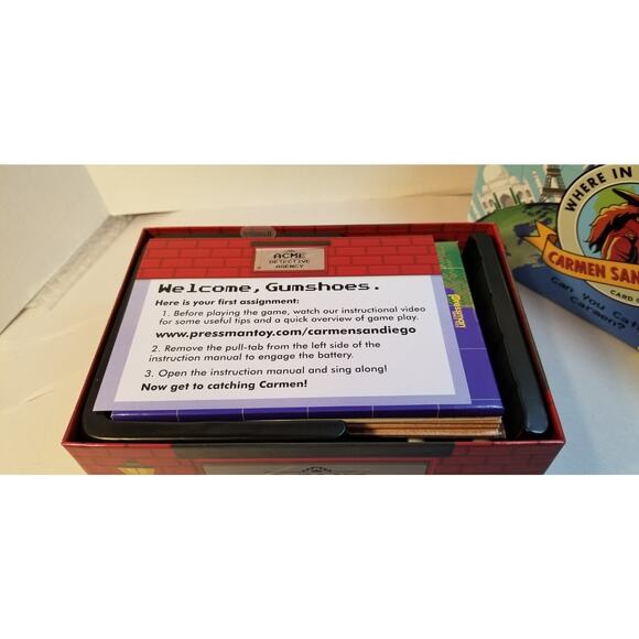 Where in the World is Carmen Sandiego? Card Game Unplayed Opened Complete - Picture 7 of 10